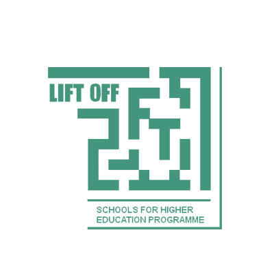 LIFT OFF Logo green on white circular background
